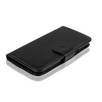 For Samsung Galaxy Case Card Holder / Wallet / with Stand / Flip Case Full Body Case Solid Color PU Leather Samsung Core