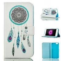 For iPhone 6 Case / iPhone 6 Plus Case Wallet / Card Holder / with Stand / Flip / Pattern Case Full Body Case Dream Catcher HardPU