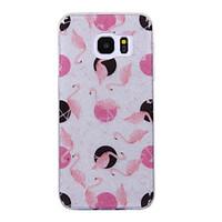 For Samsung Galaxy S8 S8 Plus Case Cove Flamingo Pattern Flash Powder IMD Process TPU Material Phone Case S7 S6 Edge