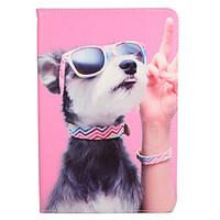 For Apple iPad Mini1 2 3/4 Case Cover with Stand Flip Pattern Full Body Case Dog Hard PU Leather