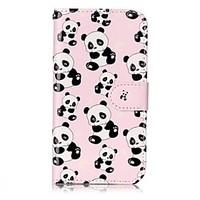 For Samsung Galaxy J3 (2017) J2 Prime Case Cover Panda Pattern Shine Relief PU Material Card Stent Wallet Phone Case J3 J3 (2016)