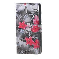 For BLU Case Wallet / Card Holder / with Stand / Flip / Pattern Case Full Body Case Flower Hard PU Leather BLU