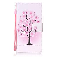 For Huawei P8lite P9 P9Lite Case Cover Flower Tree Pattern Painting Card Stent PU Leather