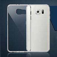 For Samsung Galaxy Case Ultra-thin / Transparent Case Back Cover Case Solid Color TPU Samsung S6