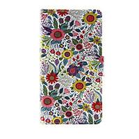 For Apple iPhone 7 7 Plus iPhone 6s 6 Plus iPhone SE 5s 5c 5 Case Cover The Flowers Pattern PU Leather Cases