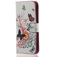 For Samsung Galaxy Case Card Holder / Wallet / with Stand / Flip Case Full Body Case Butterfly PU Leather SamsungS6 edge plus / S6 edge /