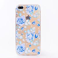 for iphone 7 7 plus case cover transparent pattern back cover case flo ...
