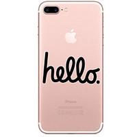 For Apple iPhone 7 7 Plus 6S 6 Plus Case Cover Letter Pattern Painted High Penetration TPU Material Soft Case Phone Case