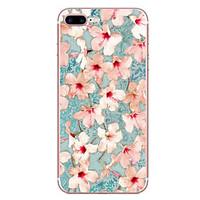 For Apple iPhone 7 7 Plus 6S 6 Plus Case Cover Flower Pattern HD Painted TPU Material Soft Case Phone Case