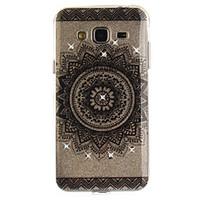 For Samsung Galaxy J2 J3 J5 (2016) Prime Case Cover Datura Flower Pattern HD Painted Drill TPU Material IMD Process High Penetration Phone Case