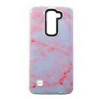 For LG K7 Case Cover Classic Marble Pattern Pattern PC TPU Combo Drop Phone Case