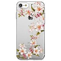 For iPhone 7 Plus 7 Case Cover Transparent Pattern Back Cover Case Flower Soft TPU for iPhone 6s Plus 6s 6 Plus 6 5s 5 SE