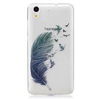 For Huawei Honor 5A Honor 5C Case Cover Feathers Pattern High Permeability TPU Material IMD Craft Phone Case