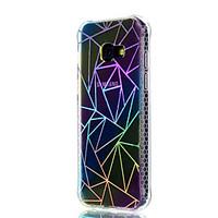 For Samsung Galaxy A3(2017) A5(2017) Case Cover Shockproof Plating Translucent Pattern Back Cover Lines Waves Soft TPU