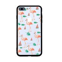 For iPhone 7 Plus 7Case Cover Pattern Back Cover Case Tile Fruit Flamingo Hard Acrylic for iPhone 6s Plus 6 Plus 6s 6 5s 5 SE