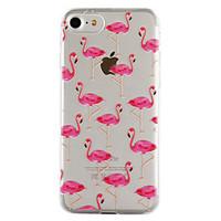 For Apple iPhone 7 7 Plus 6S 6 Plus SE 5S 5 Case Cover Flamingo Pattern Drop Glue Varnish High Quality TPU Material Phone Case