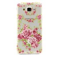 for samsung galaxy case transparent pattern case back cover case flowe ...