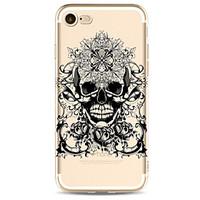 For Apple iPhone 7 7 Plus 6S 6 Plus Case Cover Skeleton Pattern Painted High Penetration TPU Material Soft Case Phone Case