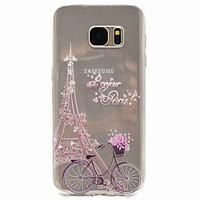 For Samsung Galaxy S7 edge Case EFORCASE Tower Bicycle Painting TPU Phone Case S7 S5 S5mini