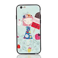 For Apple iPhone 7 7 Plus iPhone 6s 6 Plus Case Cover The Little Girl Pattern 3D Relief Plastic Back Shell TPU Frame Cases