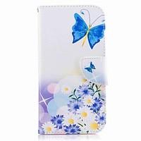 For Samsung Galaxy A5 (2017) A3 (2017) Card Holder Wallet with Stand Flip Pattern Case Full Body Case Butterfly Hard PU Leather A7 (2017)