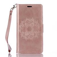 For Sony Xperia XA X PU Leather Material Datura Flowers Pattern Butterfly Phone Case