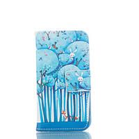 For iPhone 5 Case Card Holder / Wallet / with Stand / Flip / Pattern Case Full Body Case Cartoon Hard PU Leather iPhone SE/5s/5