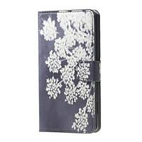 For Huawei Case / P8 / P8 Lite Wallet / Card Holder / with Stand Case Full Body Case Flower Hard PU Leather HuaweiHuawei P8 / Huawei P8