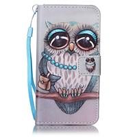 For Samsung Galaxy A5(2016) A3(2016) Card Holder Wallet Case Full Body Case Owl Hard PU Leather