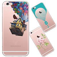 For iPhone 5 Case Ultra-thin / Translucent / Pattern Case Back Cover Case Cartoon Soft TPU iPhone SE/5s/5