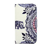 For Nokia Case Wallet / Card Holder / with Stand Case Full Body Case Elephant Hard PU Leather Nokia Nokia Lumia 635