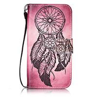 For Samsung Galaxy S3 S4 S5 S6 S7 Edge S6Edge Plus Case Cover Wind Chimes Pattern Painting Card Stent PU Leather