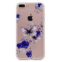 For iPhone 7 Plus 7 Phone Case Butterfly and Flower Pattern Soft TPU Material Phone Case 6S Plus 6 Plus 6S 6 SE 5S 5