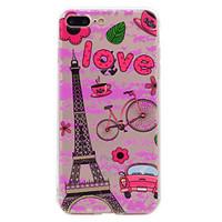 for iphone 7 plus 7 phone case eiffel tower pattern soft tpu material  ...