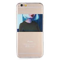For Apple iPhone 7 7Plus Case Cover Transparent Pattern Back Cover Case Sexy Lady Soft TPU 6s Plus 6 Plus 6s 6