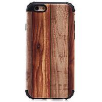For Shockproof Wood Grain Pattern Magnetic Absorption Case Back Cover Case Silicone And PC for Apple iPhone 7 Plus 7 6 5 SE