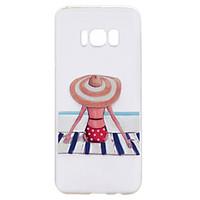 for samsung galaxy s8 plus s8 phone case beach girl pattern soft tpu m ...