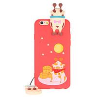 For Pattern Case Back Cover Case 3D Cartoon Soft TPU for Apple iPhone 7 Plus iPhone 7 iPhone 6s Plus iPhone 6 Plus iPhone 6s iPhone 6