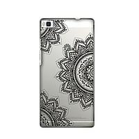 for huawei case p8 ultra thin transparent case back cover case mandala ...