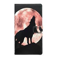 For Samsung Galaxy Case Card Holder / with Stand / Flip / Magnetic / Pattern Case Full Body Case Animal PU Leather SamsungA7(2016) /
