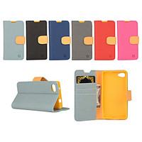 For Sony Case Wallet / Card Holder / with Stand / Flip Case Full Body Case Solid Color Hard PU Leather for SonySony Xperia Z5 Compact /