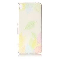 For Sony Xperia XZ Premium XA Case Cover Leaves Pattern Painted Relief High Penetration TPU Material Phone Case XA1 E5