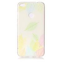 for huawei p8 lite 2017 p10 case cover leaves pattern painted relief h ...