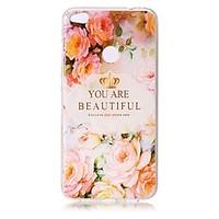 For Huawei P8 Lite (2017) P10 Case Cover Flower Letters Pattern Painted Relief High Penetration TPU Material Phone Case P10 Lite P10 Plus