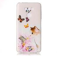 For LG G6 Case Cover Butterfly Love Flowers And Cats Pattern Painted Relief High Penetration TPU Material Phone Case