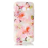 for samsung galaxy a3 a5 2017 case cover flower pattern painted relief ...