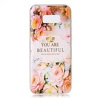 for samsung galaxy s8 plus s8 case cover flower letters pattern painte ...