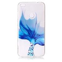 For Huawei P8 Lite (2017) P10 Case Cover Blue Fish Tail Pattern Painted Relief High Penetration TPU Material Phone Case P10 Lite P10 Plus P9 P9 Lite