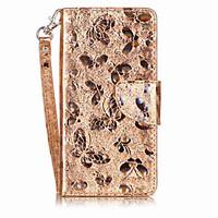 For Sony Xperia XA Case Cover Butterfly Pattern Laser Electric Light Glossy PU Material Phone Case