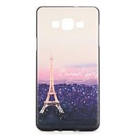 For Samsung Galaxy A7 A5 Case Cover Pattern Back Cover Case Eiffel Tower Soft TPU